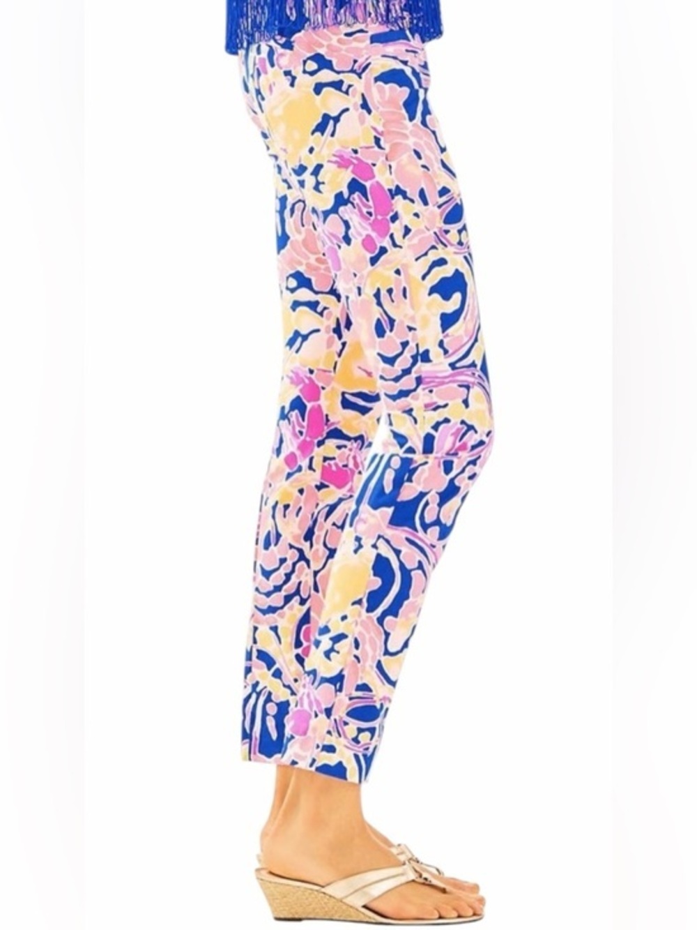 Lilly Pulitzer Vibrant Abstract Print Capri Leggings